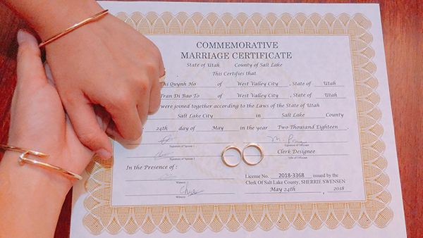 giấy đăng ký kết hôn