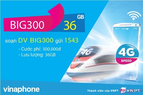 Hướng dẫn cách đăng ký gói cước BIG300 Vinaphone