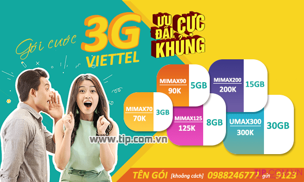 goi-cuoc-3g-viettel-1 Bảng giá các gói cước 3G Viettel giá rẻ mới nhất chỉ từ 70k, 90k, 125k