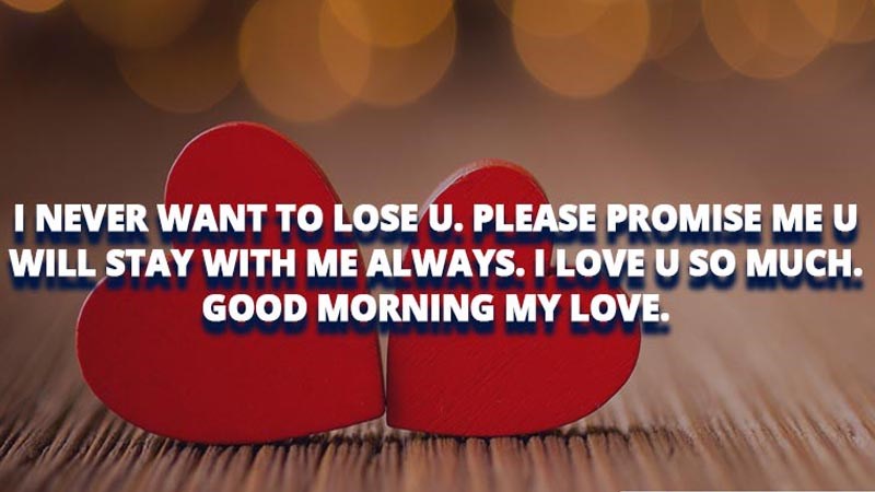 I never want to lose you. Please promise me you I never want to lose you. Please promise me you