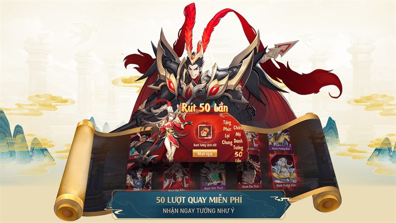 Nhận miễn phí 50 lần rút tướng Tân OMG3Q Nhận miễn phí 50 lần rút tướng Tân OMG3Q
