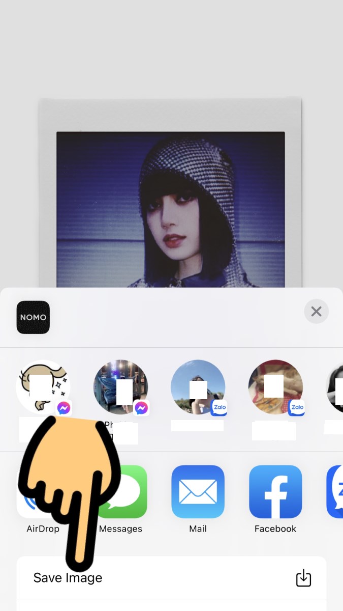 Nhấn Save image để lưu ảnh Nhấn Save image để lưu ảnh