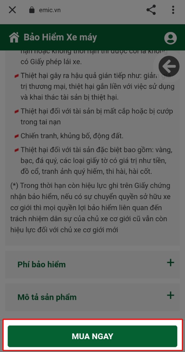 Nhấn nút Mua ngay Nhấn nút Mua ngay