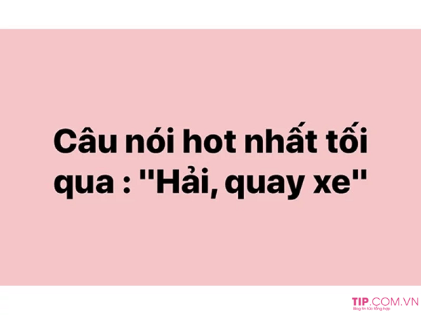 Hải quay xe là gì? Câu nói đang trở thành hot trend trên mạng xã hội