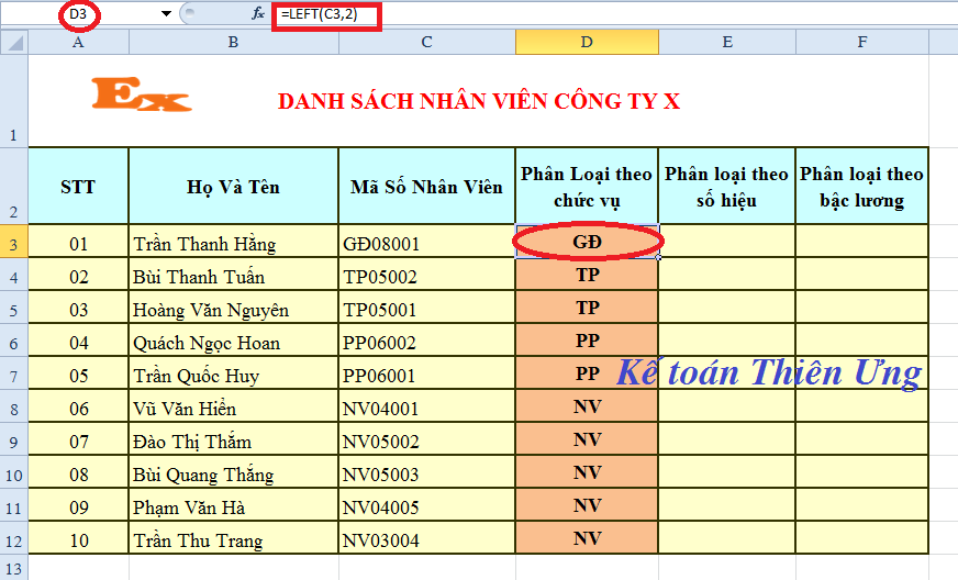 hàm left trong excel hàm left trong excel