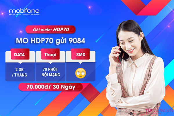 hdp70-mobifone-1 Cách đăng ký gói HDP70 Mobifone nhận 2GB data và 70 phút gọi
