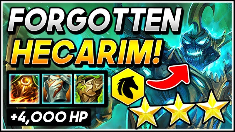 Hecarim sẽ đóng vai trò là đỡ đòn chính của đội hình Hecarim sẽ đóng vai trò là đỡ đòn chính của đội hình