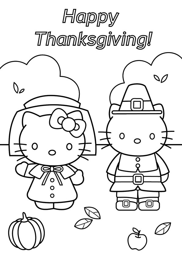 Tranh tô màu Hello Kitty - 3 Tranh tô màu Hello Kitty - 3