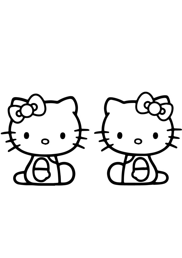 Tranh tô màu Hello Kitty - 7 Tranh tô màu Hello Kitty - 7