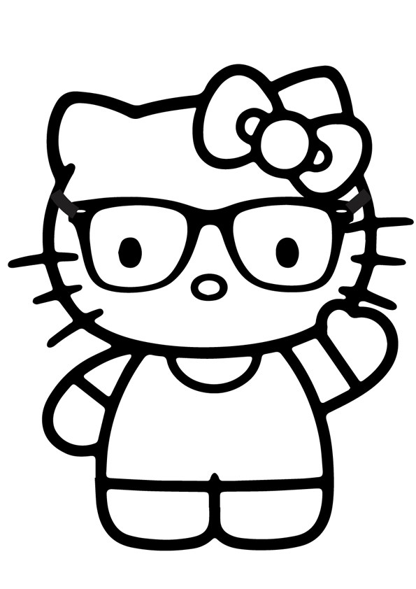 Tranh tô màu Hello Kitty - 10 Tranh tô màu Hello Kitty - 10