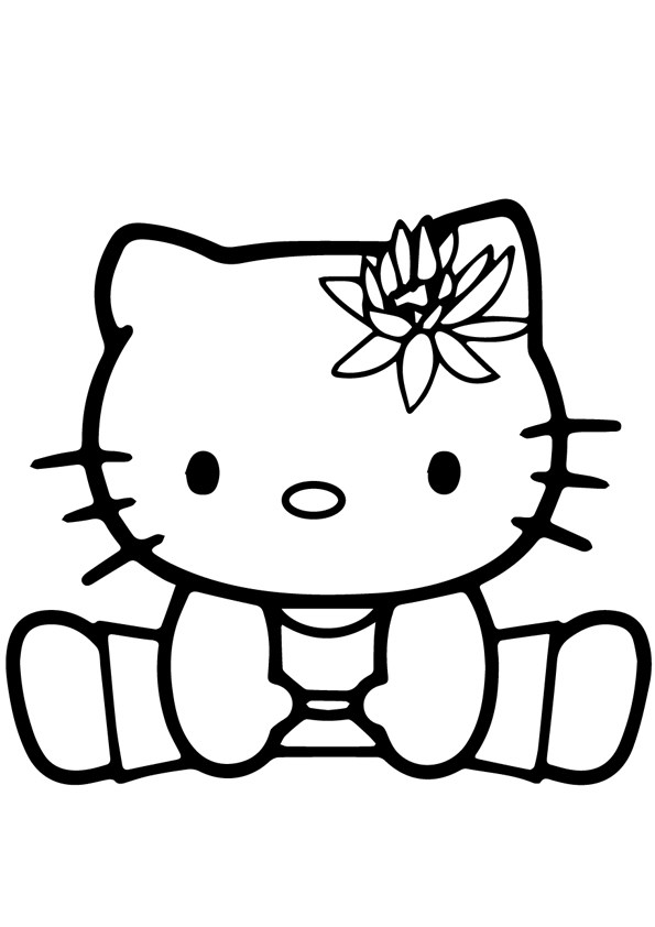 Tranh tô màu Hello Kitty - 11 Tranh tô màu Hello Kitty - 11