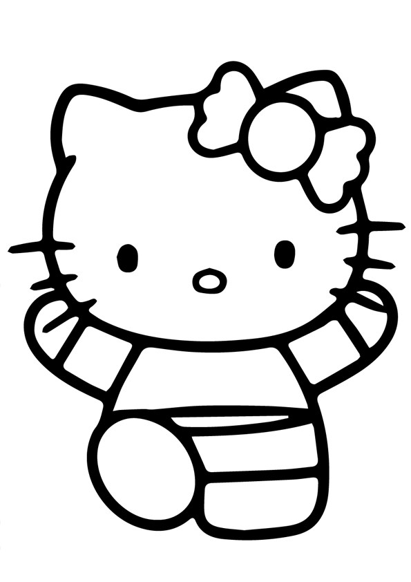Tranh tô màu Hello Kitty - 13 Tranh tô màu Hello Kitty - 13