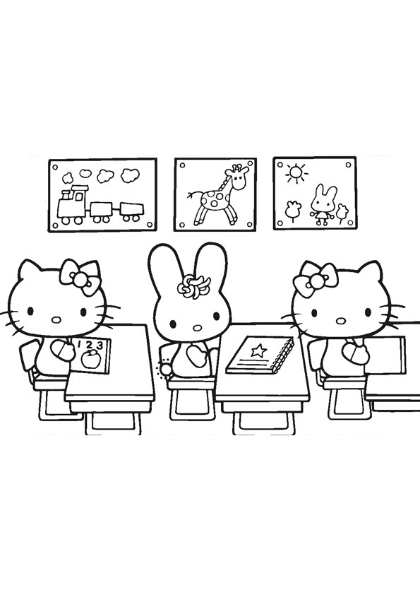 Tranh tô màu Hello Kitty - 15 Tranh tô màu Hello Kitty - 15