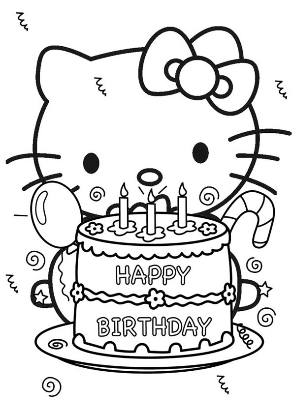 Tranh tô màu Hello Kitty - 16 Tranh tô màu Hello Kitty - 16