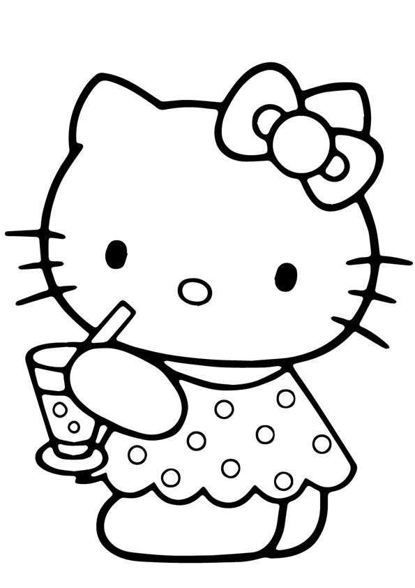 Tranh tô màu Hello Kitty - 18 Tranh tô màu Hello Kitty - 18