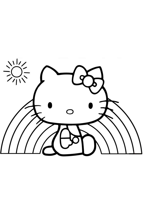 Tranh tô màu Hello Kitty - 20 Tranh tô màu Hello Kitty - 20
