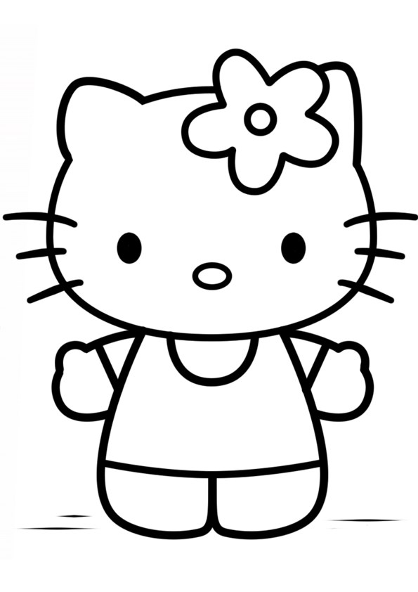 Tranh tô màu Hello Kitty - 22 Tranh tô màu Hello Kitty - 22
