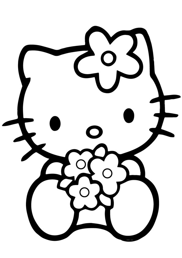 Tranh tô màu Hello Kitty - 24 Tranh tô màu Hello Kitty - 24