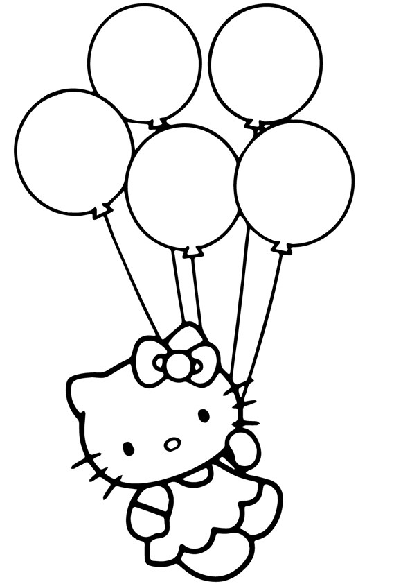 Tranh tô màu Hello Kitty - 25 Tranh tô màu Hello Kitty - 25