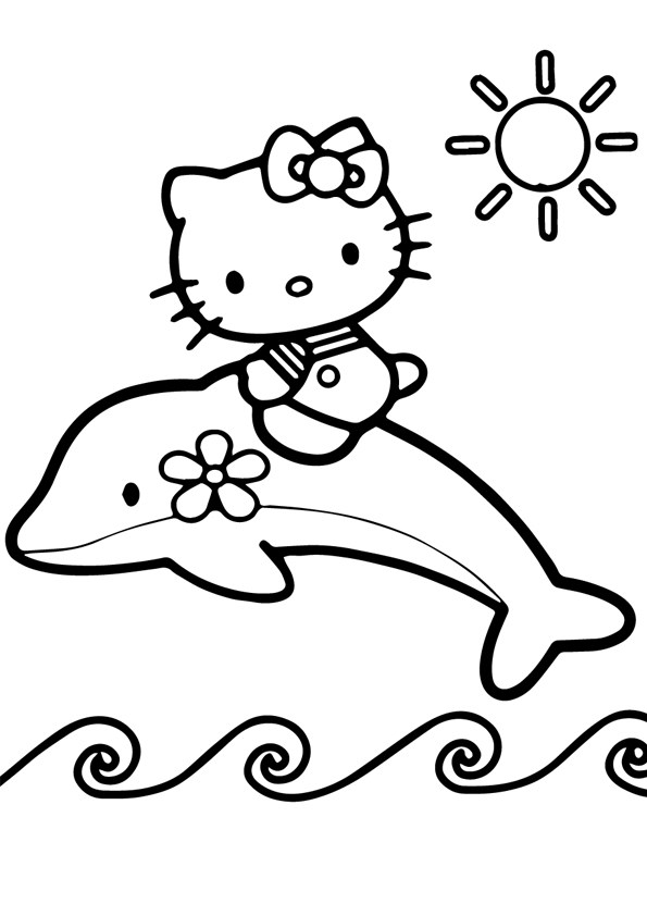Tranh tô màu Hello Kitty - 27 Tranh tô màu Hello Kitty - 27