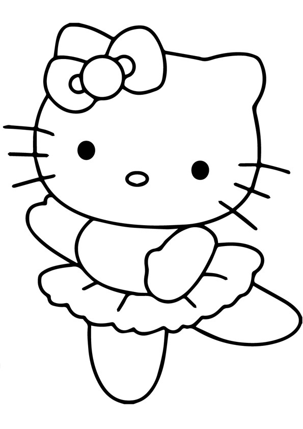 Tranh tô màu Hello Kitty - 28 Tranh tô màu Hello Kitty - 28
