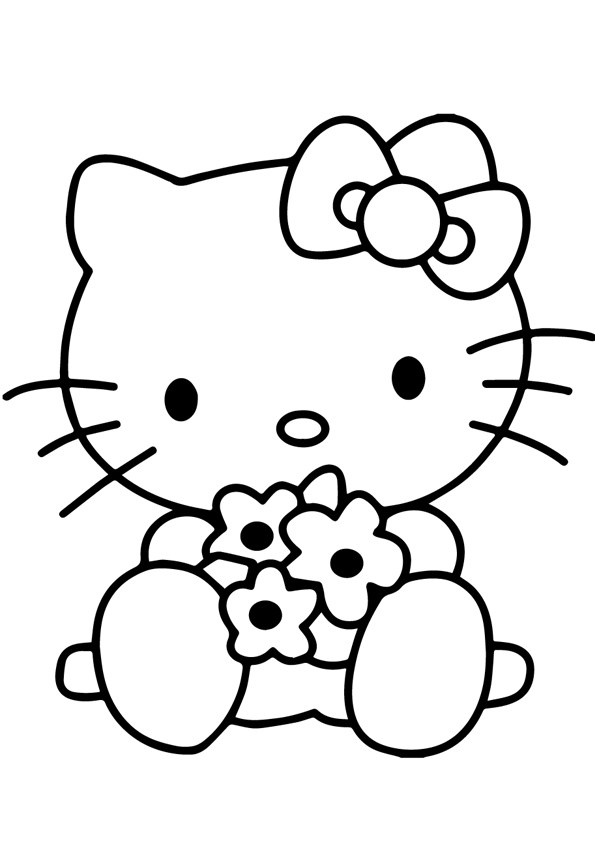 Tranh tô màu Hello Kitty - 29 Tranh tô màu Hello Kitty - 29