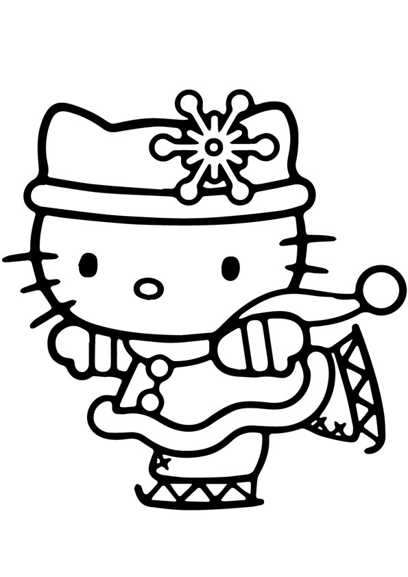 Tranh tô màu Hello Kitty - 33 Tranh tô màu Hello Kitty - 33