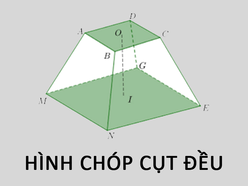 Định nghĩa hình chóp cụt đều