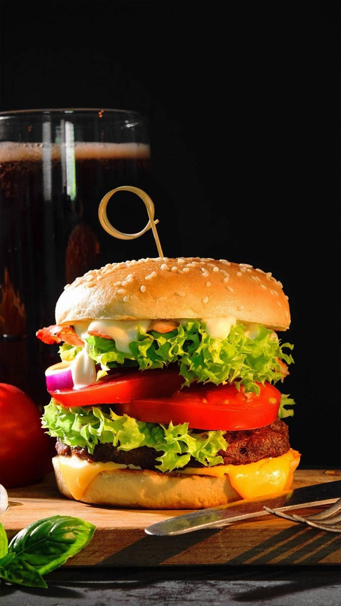 Hình nền bánh hamburger cho điện thoại - 13 (Kích thước: 1080 x 1920) Hình nền bánh hamburger cho điện thoại - 13 (Kích thước: 1080 x 1920)