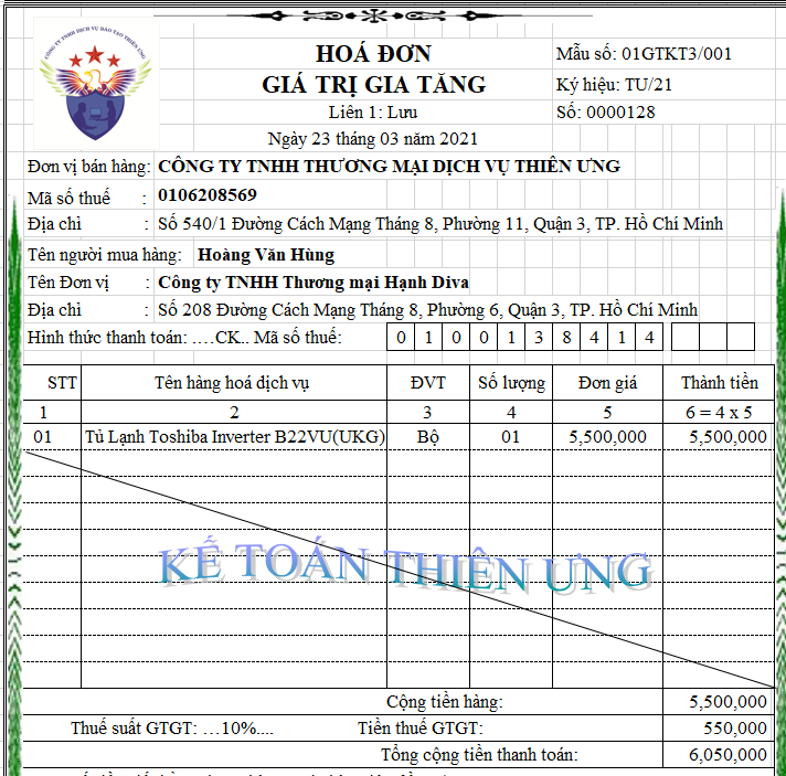 Mẫu hóa đơn giảm giá hàng bán ngay khi bán hàng Mẫu hóa đơn giảm giá hàng bán ngay khi bán hàng