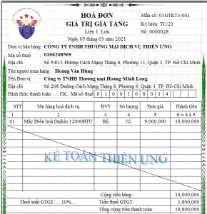 Hóa đơn giảm giá