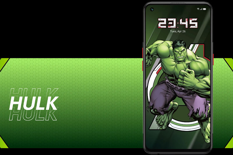 Siêu anh hùng Hulk trong Reno5 Marvel Siêu anh hùng Hulk trong Reno5 Marvel
