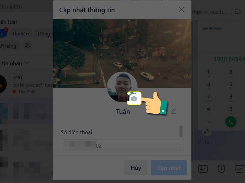 Chọn biểu tượng máy ảnh Chọn biểu tượng máy ảnh