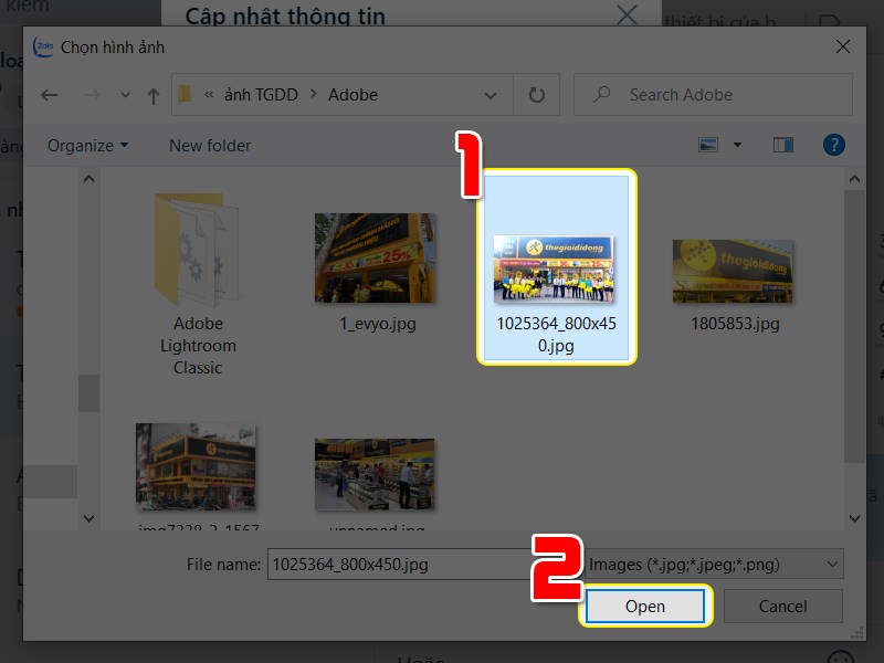 Chọn ảnh đại diện Chọn ảnh đại diện