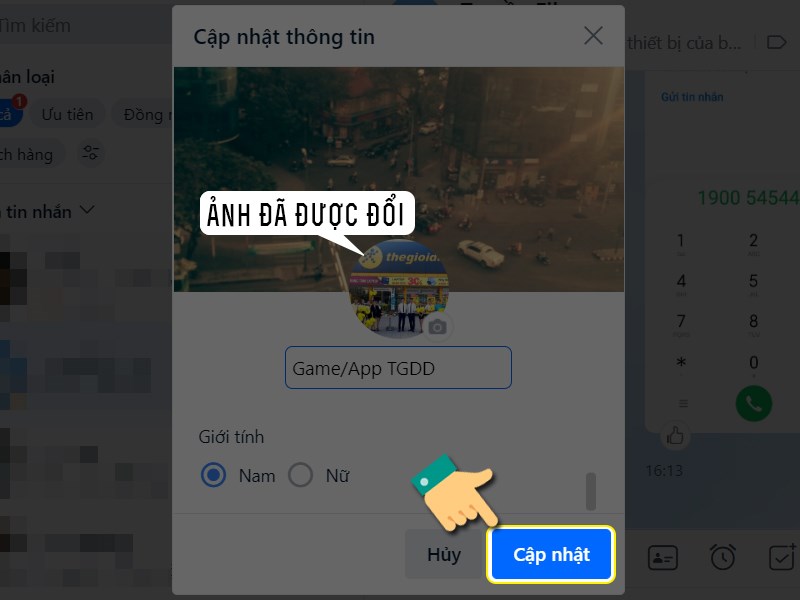Nhấn Cập nhật Nhấn Cập nhật