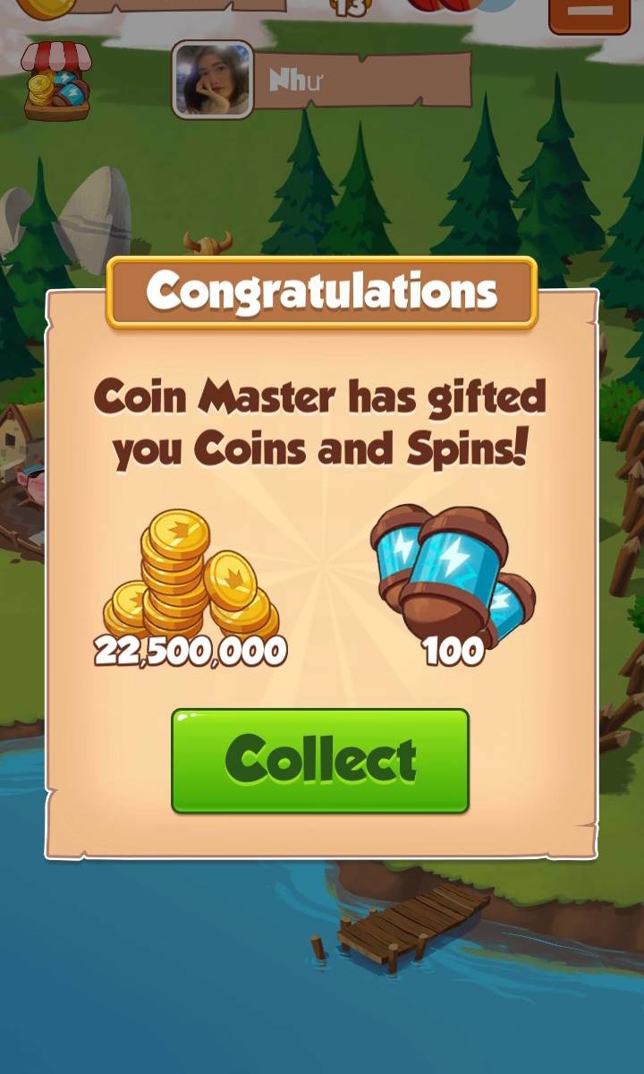 Nhấn Collect để nhận quà Nhấn Collect để nhận quà