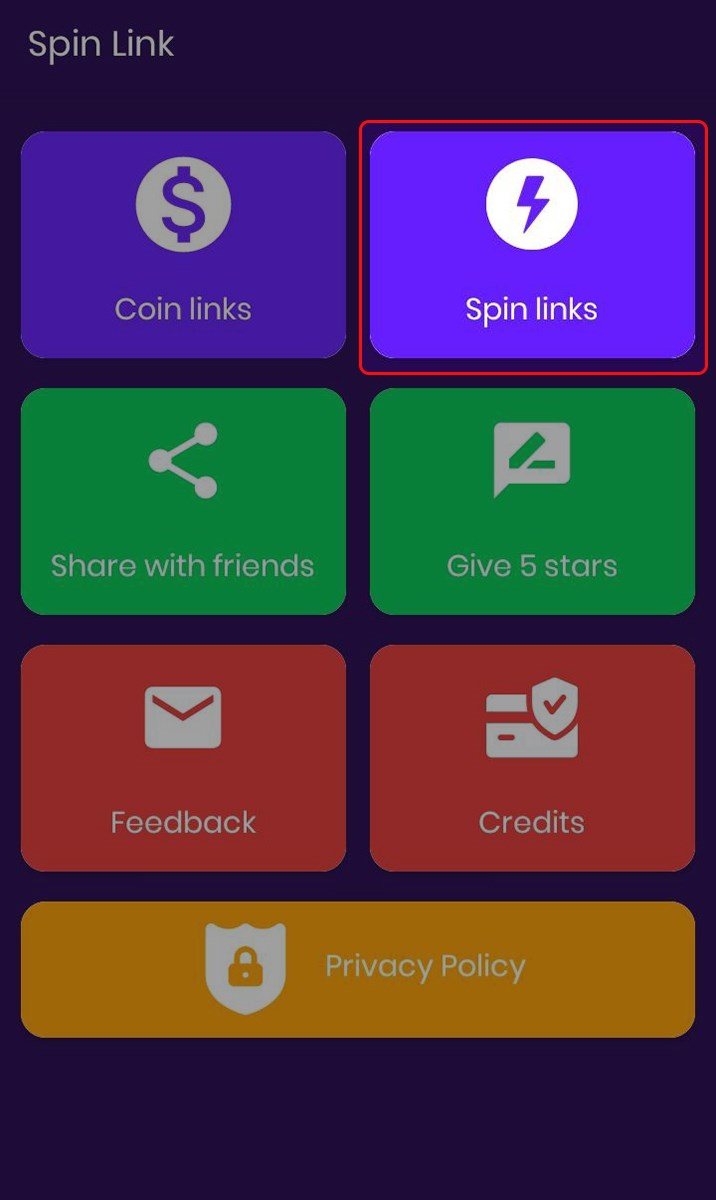 Cài đặt Spin Link Cài đặt Spin Link