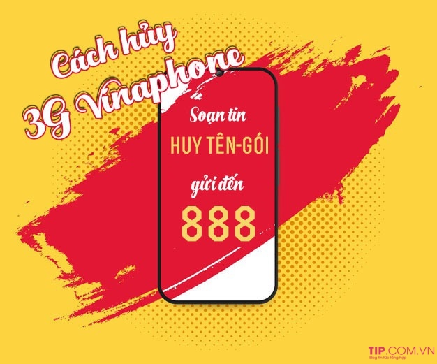Hướng dẫn cách hủy gói cước 3G Vinaphone