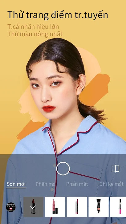 App trang điểm khuôn mặt MakeupPlus App trang điểm khuôn mặt MakeupPlus