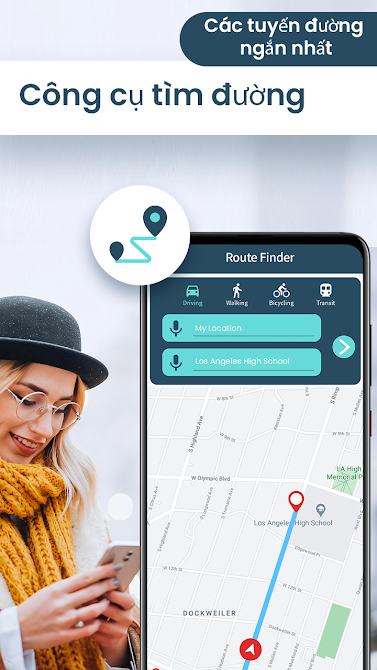 GPS dẫn đường Trực tiếp Bản đồ & Tiếng nói Phiên GPS dẫn đường Trực tiếp Bản đồ & Tiếng nói Phiên