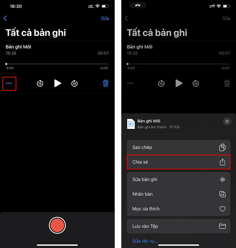 Nhấn chọn chia sẻ Nhấn chọn chia sẻ