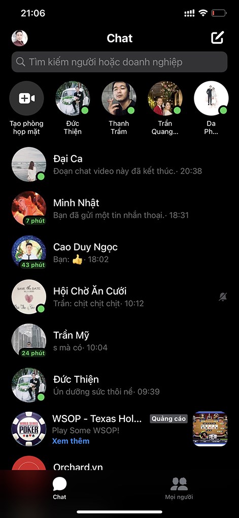 Mở ứng dụng Messenger trên iPhone Mở ứng dụng Messenger trên iPhone