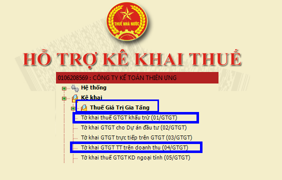 Cách kê khai thuế GTGT