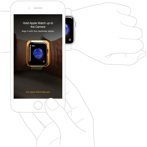 Dùng camera iPhone quét vào Apple Watch Dùng camera iPhone quét vào Apple Watch
