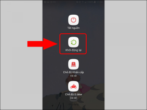 Khởi dộng lại điện thoại