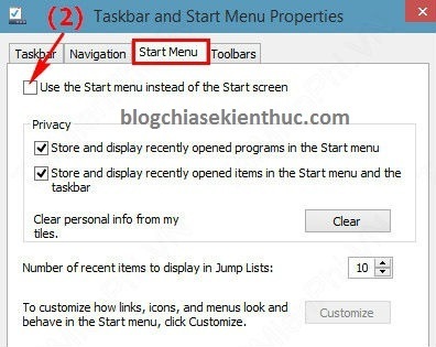 Kích hoạt Start Screen trên Windows 10 2