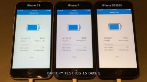 Kiểm tra mức tiêu hao pin của iOS 15 Beta 1 so với iOS 14.6