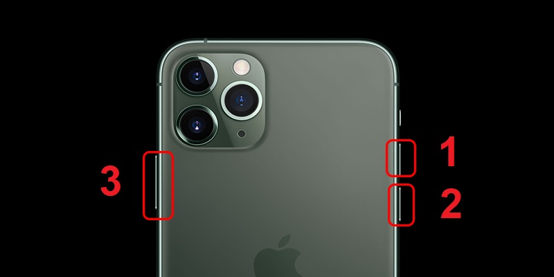 Khởi động lại iPhone 8 trở lên