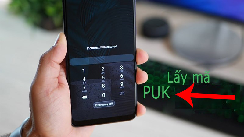 Mã PUK bao gồm 8 chữ số