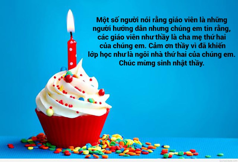 Lời chúc sinh nhật cho thầy giáo Lời chúc sinh nhật cho thầy giáo